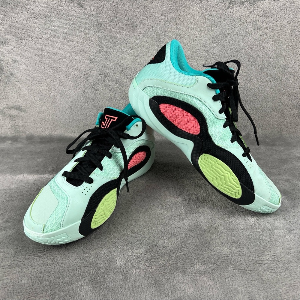 Nike Air Jordan Tatum 2 Mint Foam Lava Glow Black Size 11.5  FJ6457-300 Sneakers